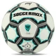 Мяч футбольный №5 PU ламин. SOCCERMAX (№5, 5 сл., сшитый вручную, Белый-бирюзовый) (FB-8079_Белый-бирюзовый) - изображение 3
