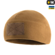 Зимняя M-Tac шапка Watch Cap Elite флис (270г/м2) с липучкой Coyote Brown койот M - изображение 5