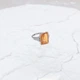 Серебряное кольцо с Натуральным золотим кварцем 7.153ct, фианитами, вес изделия 5,41 гр (2165767) - изображение 3