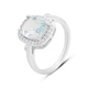 Серебряное кольцо с натуральным топазом 3.637ct, вес изделия 3,45 гр (2166139) - изображение 1