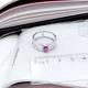 Срібна каблучка з натуральним рубіном 0.5ct, вага виробу 4,16 гр (2165262) - зображення 3