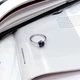 Серебряное кольцо с натуральным сапфиром 1.6ct, вес изделия 2,14 гр (2168799) - изображение 2