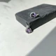 Срібні сережки з натуральним аметистом 5.312ct (2163329) - зображення 6