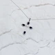 Серебряное колье с натуральным сапфиром 1.152ct, вес изделия 3,88 гр (2167631) - изображение 6