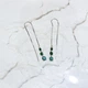 Серебряные серьги с натуральным изумрудом 1.867ct (2167440) - изображение 4