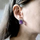 Серебряные серьги с натуральным аметистом 16.49ct (2163671) - изображение 7