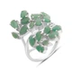 Срібна каблучка з натуральним смарагдом 2.8ct, вага виробу 5,41 гр (2163527) - зображення 1