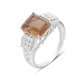 Серебряное кольцо с Султанит султанитом 4.122ct, вес изделия 3,7 гр (2163848) - изображение 1