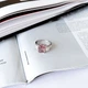 Серебряное кольцо с Султанит султанитом 4.122ct, вес изделия 3,7 гр (2163848) - изображение 2