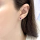 Серебряные серьги с натуральным аметистом 0.443ct (2167587) - изображение 6