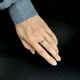 Срібна каблучка з натуральним смарагдом 0.66ct, фіанітами, вага виробу 1,99 гр (2162322) - зображення 7