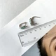 Серебряные серьги с натуральным изумрудом 0.969ct (2163619) - изображение 3