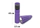 Масажний ролик EasyFit Grid Roller 45 см v.2.2 Фіолетовий - зображення 1