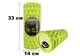 Массажный ролик EasyFit Grid Roller 33 см v.1.1 Салатовый - изображение 1