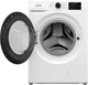 Пральна машина Gorenje фронтальна, 8кг, 1400, A+++, 55см, дисплей, інвертор, пара, Wi-Fi, білий - изображение 6