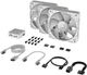 Кулер Corsair iCUE Link RX120 RGB PWM White Triple Pack (CO-9051022-WW) - изображение 2