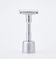 Бритва Т-подібна Shaving Factory Аdjustable Safety Razor with stand - изображение 1