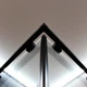 Комплект: Душова кабіна DUSEL DSL194B Black matt 1000*1000, скло прозоре+ Душова система з термостатом DUSEL CENTRO - зображення 6