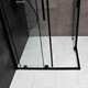 Комплект: Душова кабіна DUSEL DSL194B Black matt 1000*1000, скло прозоре+ Душова система з термостатом DUSEL CENTRO - зображення 7