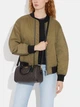 Сумка шкіряна Rowan Satchel In Signature Canvas CH280 коричнева - зображення 4