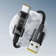 Кабель Type-C на USB Baseus Gem Series Fast Charging Data Cable (2m, 100W, 6A, 480 Mbps). Black - зображення 4