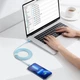 USB кабель Type-C на Lightning для iPhone Baseus Crystal Shine Series (2m, 20W, 480 Mbps). Sky Blue - зображення 6