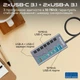 USB-C хаб 7-в-1 Promate Gegahub-10G Grey (gegahub-10g) - изображение 2