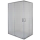 Кабина для душа BRAVO прямоугольная двухдверная без поддона Notec N120FS 120x80x185см матовый витраж 5 мм профиль сатин 000028403 - изображение 1