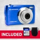 Фотоаппарат Agfaphoto Realishot DC8200 18Мп / CMOS / Full HD 24fps / 8X зум / Синий Б/В - изображение 3
