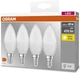 Набір ламп Osram 4шт LED E14 4.9Вт 2700К 470Лм B40 (4058075819474) - зображення 1