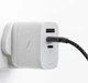 Зарядное устройство Native Union Fast GaN Charger PD 67W 3 Ports White (FAST-PD67-WHT-2CA) - изображение 3