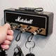Ключниця настінна у вигляді гітарного підсилювача/комбіка Marshall з 4 штекерами брелками для ключів (ML-27457) - зображення 6