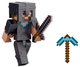 Zestaw Mattel Minecraft figurka 3.25" Steve in Netherite Armor + akcesorium (194735193677) - obraz 5