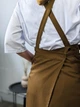 Фартух бармена, офіціанта, кухаря Vsetex Cappuccino Canvas Коричневий - зображення 6