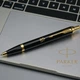 Ручка шариковая Parker IM Black GT BP Трезубец ЗСУ Золотистый 22032_T039y - изображение 4