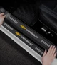 Карбонові захисні наклейки на пороги автомобіля Chevrolet 4шт - зображення 1