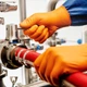 Защитные нитриловые перчатки Mercator Gogrip L оранжевые 25 пар - изображение 5