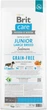 Сухий корм Brit Care Dog Grain-free Junior Large Breed для молодих собак великих порід беззерновий з лососем 12 кг (172201) - зображення 2