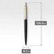 Ручка шариковая Parker JOTTER Bond Street Black GT BP 14 032 - изображение 3