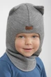 Зимняя шапка-шлем Beezy для мальчика 1450-01-22 Кот р. 0 (44-46 см) - изображение 1