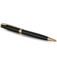 Набор Parker SONNET Black Lacquer GT BP (шариковая ручка + блокнот Parker) - изображение 2
