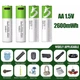 Акумуляторні батареї АА Smartoools 4 шт. 1733 mah 1.5V з зарядкою Type-C (Зелений) - зображення 3