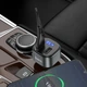 Автомобильный FM-трансмиттер ресивер HOCO E67 Fighter QC3.0 18W car BT5.0 FM transmitter 3А Black (6931474762122) - изображение 7