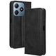 Чехол-книжка Deexe Retro Style для Realme C63 / C61 / Note 60x - Black - изображение 1