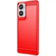 Силиконовый (TPU) чехол MOFI Carbon Fiber для Motorola Moto G85 - Red - изображение 2