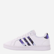 Sneakersy damskie skórzane adidas Grand Court H00705 38.5 Biały/Fioletowy (4064047584684) - obraz 2