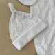 Человечек "Нежность" с шапочкой интерлок, гипюр рост 50 см (0 – 1 месяц) Betis Белый - изображение 3