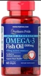 Жирні кислоти (омега-3)Puritan's Pride Omega-3 Fish Oil Extra Strength 1500 mg 60 Softgels - зображення 1