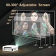 Мультимедійний проектор DR. Q AK-50 Full HD LED 9500 Лм WiFi з динаміками Б/В b16 - зображення 3