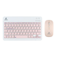 Комплект беспроводная клавиатура/USB мышка JEQANG JB-350 с кабель USB - Type C/Bluetooth V5.0 Pink - изображение 1